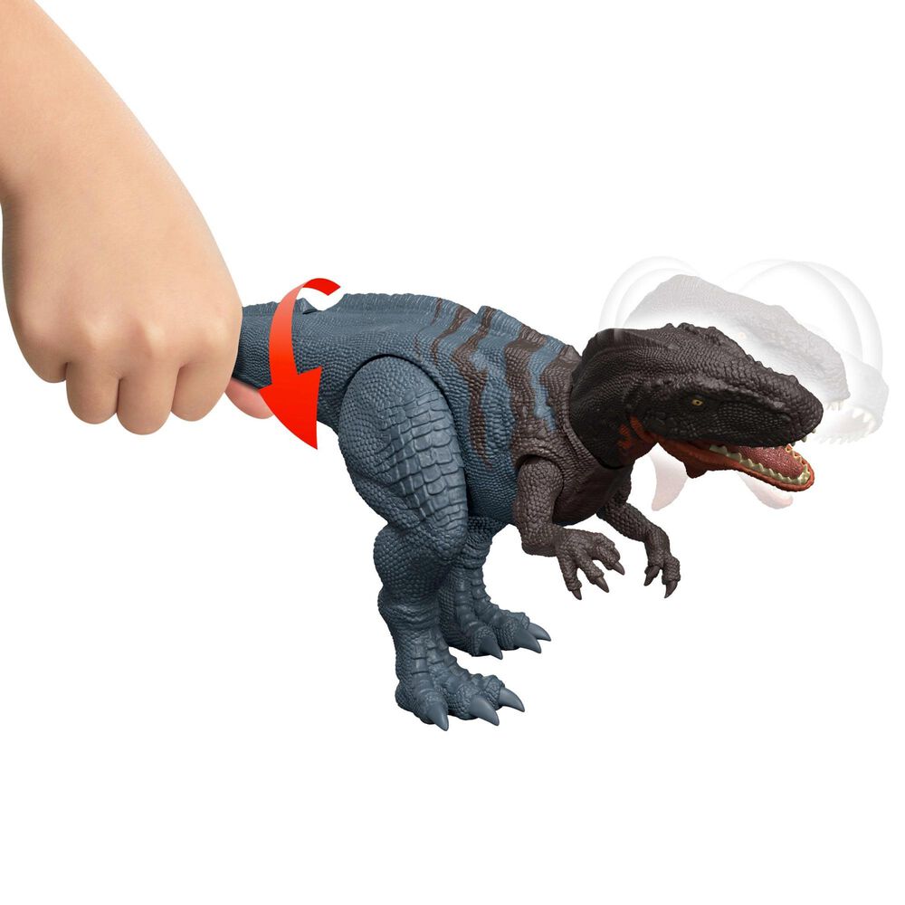 Jurassic World Abelisaurus Wild Roar Dinosaur Action Figure in Multicolor, , large