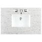 James Martin Vanities Brookfield 48" Single Bathroom Vanity in Bright White with 3 cm Eternal Jasmine Pearl Quartz Top and Rectangle Sink, , large