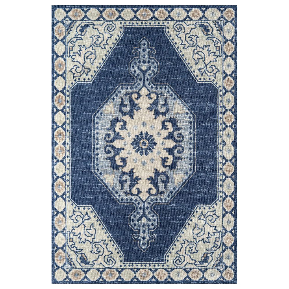 Momeni Anatolia ANA-3 9'9" x 12'6" Navy Area Rug, , large