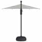 Garden Party Starlux AKZ Plus 11" Octagon Cantilever Umbrella with Black Base in Richmond Stone Stripe, , large