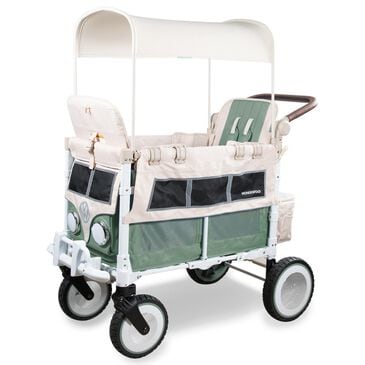 Wonderfold Volkswagen 2-Seater Stroller Wagon in Sage Green, , large