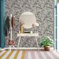 Tempaper Zebra Marble 198" x 20.5" Peel and Stick Wallpaper in Waverly White and Black, , large