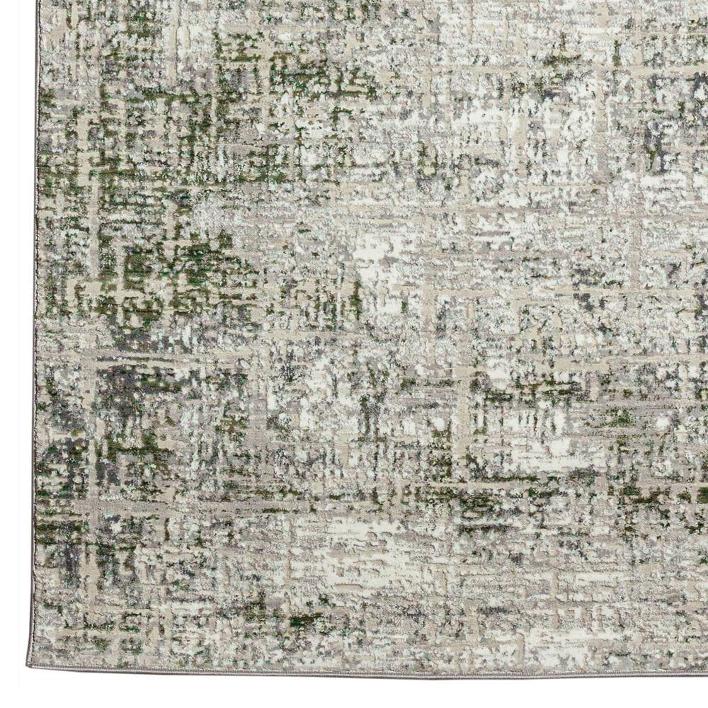 Radici USA Livigno Abstract 2&#39;2&quot; x 7&#39;7&quot; Green Area Rug, , large