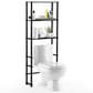 HOMLUX Turn-N-Tube 3-Shelf Over The Toilet Storage Space Saver in Espresso and Black, , large