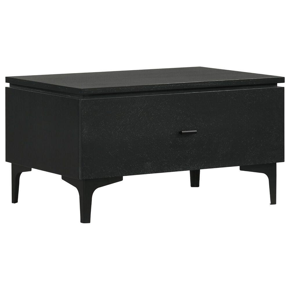 Blue River Legend 1-Drawer Nightstand in Black, , large
