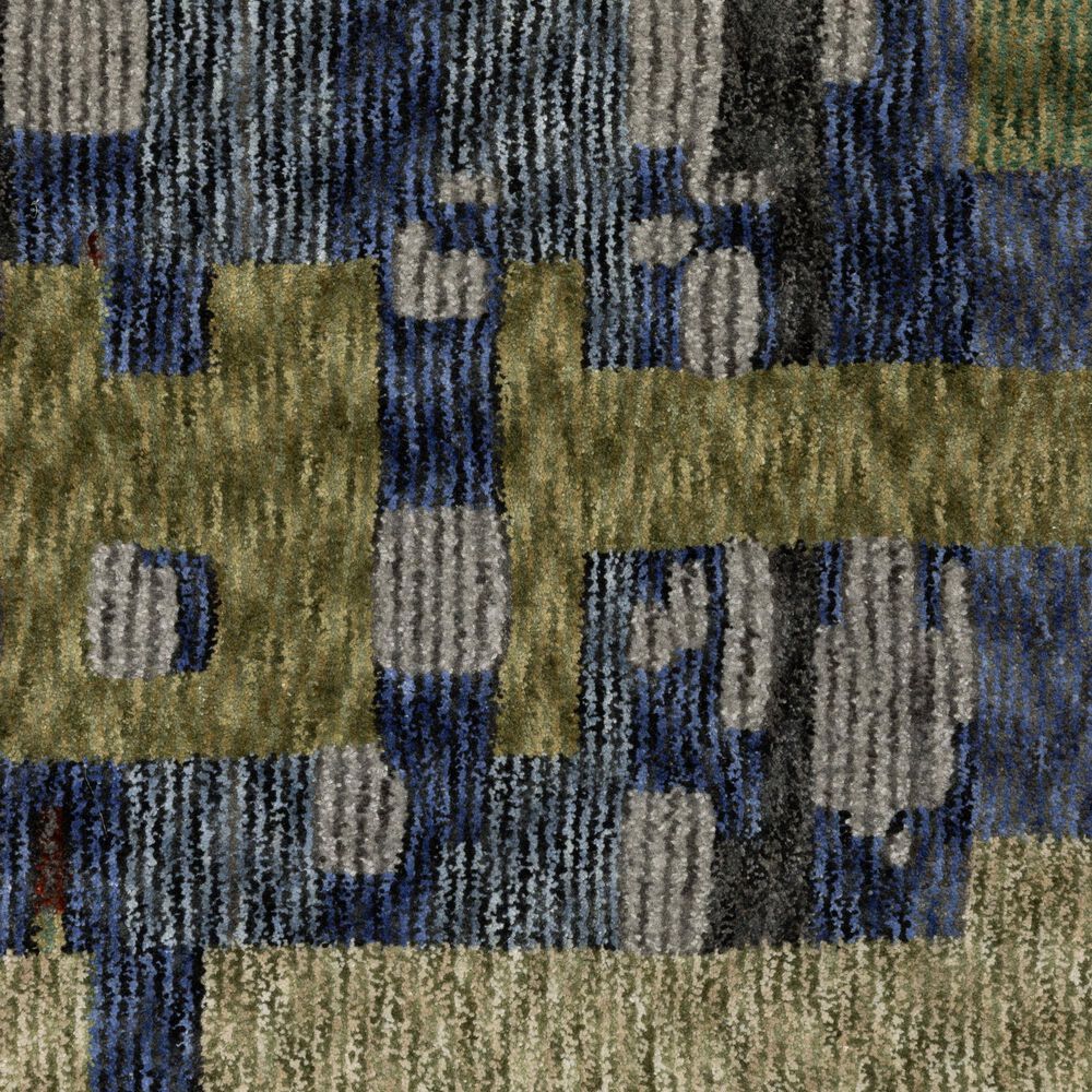 Oriental Weavers Tisdell Blue and Multicolor 2'3" x 7'6" Runner, , large
