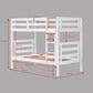 Forest Grove Twin over Twin Bunkbed in White, , large