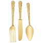 Maple and Jade 23" x 6" Wall Decor in Gold (Set of 3), , large