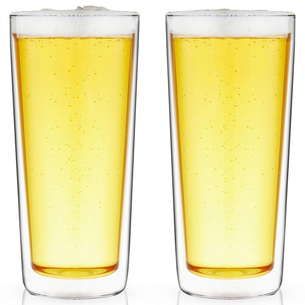 True Walled Pint Glasses in Clear &#40;Set of 2&#41;, , large