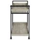 Pacific Landing Ventura Storage Bar Cart in Grey Driftwood and Black, , large