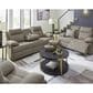 Ashley Side-Swipe Manual Reclining Loveseat in Mocha, , large