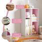 HOMLUX 5-Cube Reversible Storage Bookshelf in White and Pink, , large