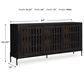 Ashley Vallisburg Accent Cabinet in Black and Natural, , large