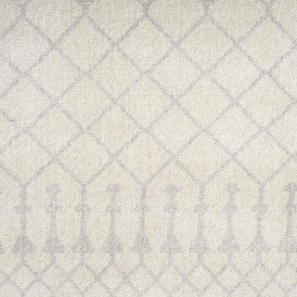Nourison Astra Machine Washable 2&#39;2&quot; x 12&#39; Ivory Runner, , large