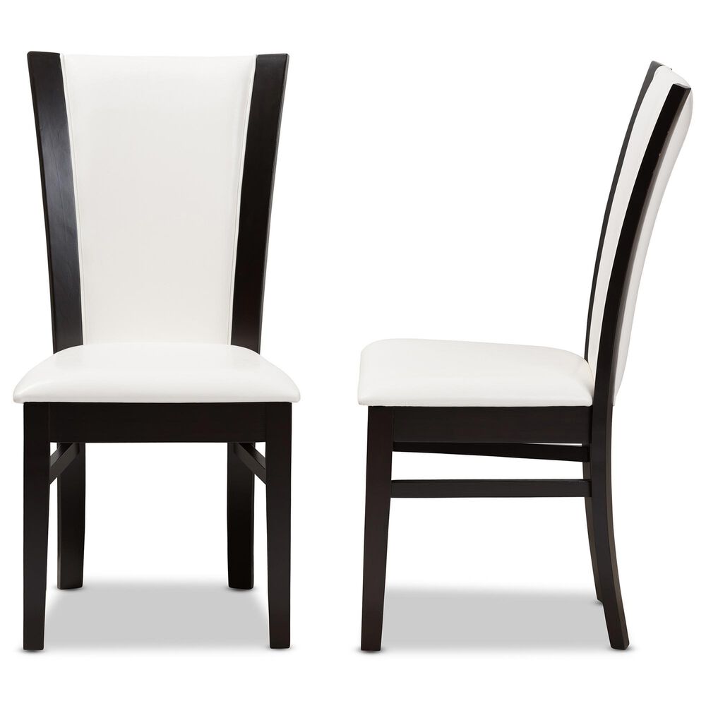 Baxton Studio Adley Side Chair in Dark Brown (Set of 2), , large