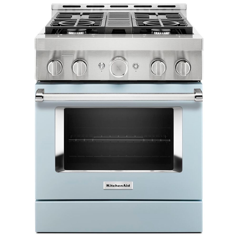 KitchenAid 4.1 Cu. Ft. Freestanding Gas Range with True Convection in Misty Blue, , large