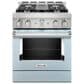 KitchenAid 4.1 Cu. Ft. Freestanding Gas Range with True Convection in Misty Blue, , large