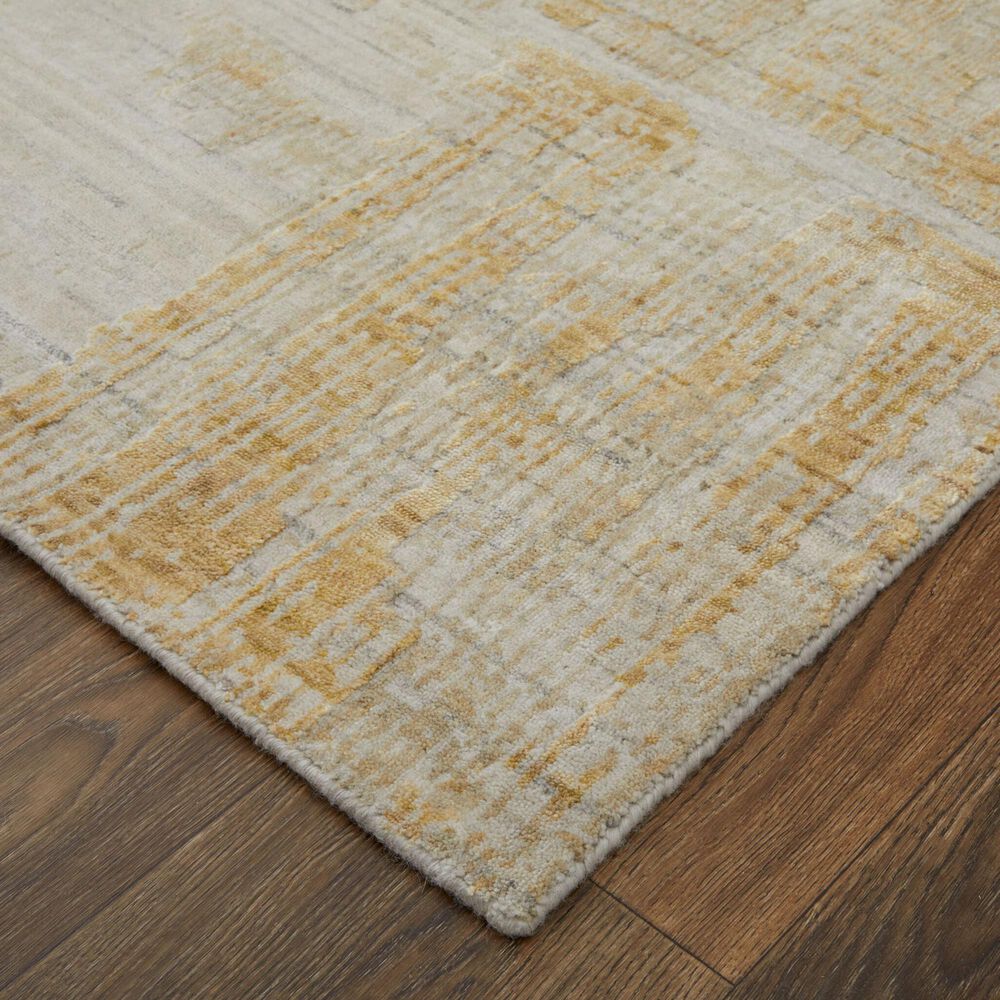 Feizy Eastfield 2&#39; x 3&#39; Yellow, Ivory and Gold Runner, , large