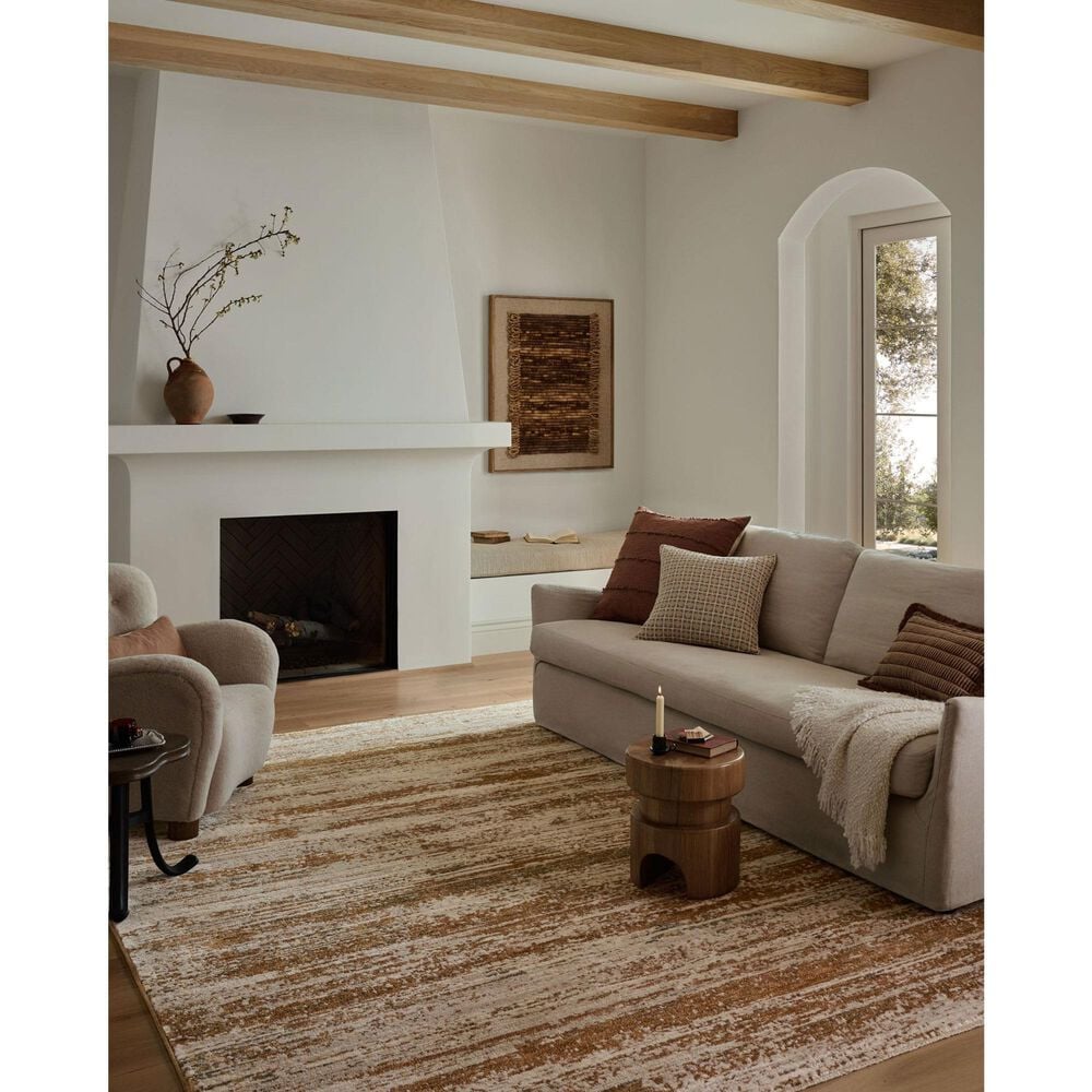 Loloi Nellie Copper and Pebble 5&#39;1&quot; x 7&#39;6&quot; Area Rug, , large