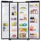 Samsung 27.4 Cu. Ft. Large Capacity Side by Side Refrigerator in Black Stainless Steel, , large