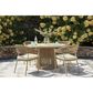 Ashley Orchard Beach Patio Arm Chair with Cushion in Beige (Set of 4), , large