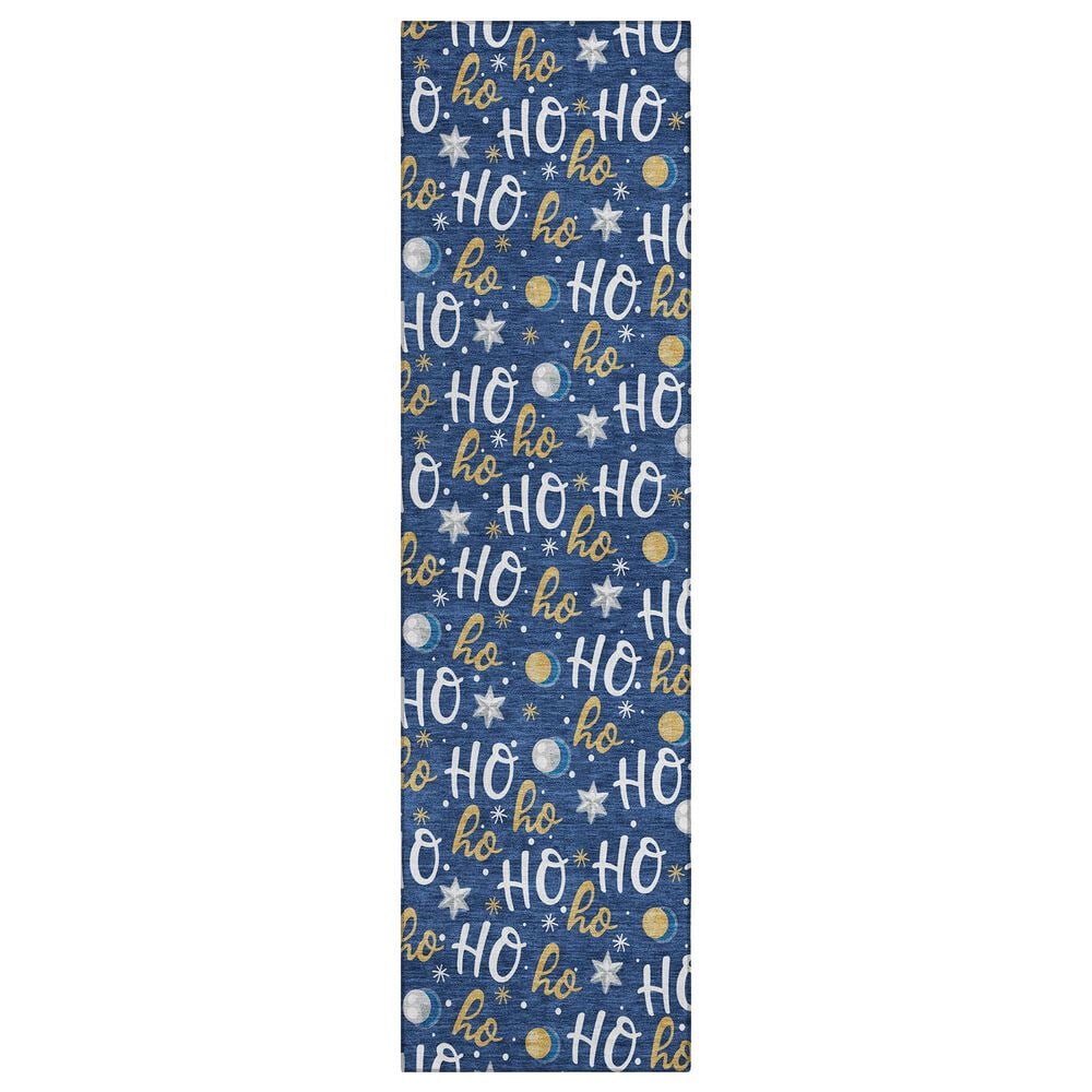 Dalyn Rug Company Wonderland WN18 2"3" x 7"6" Navy Indoor/Outdoor Runner, , large