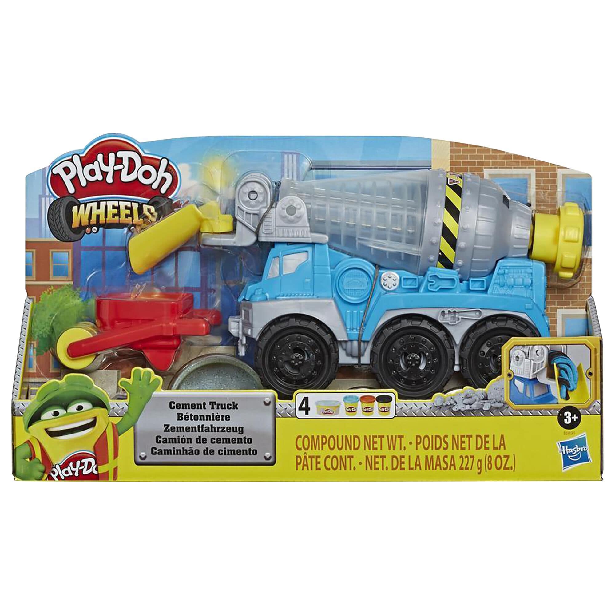 Play Doh Wheels Cement Truck Toy with 4 Non Toxic Colors NFM