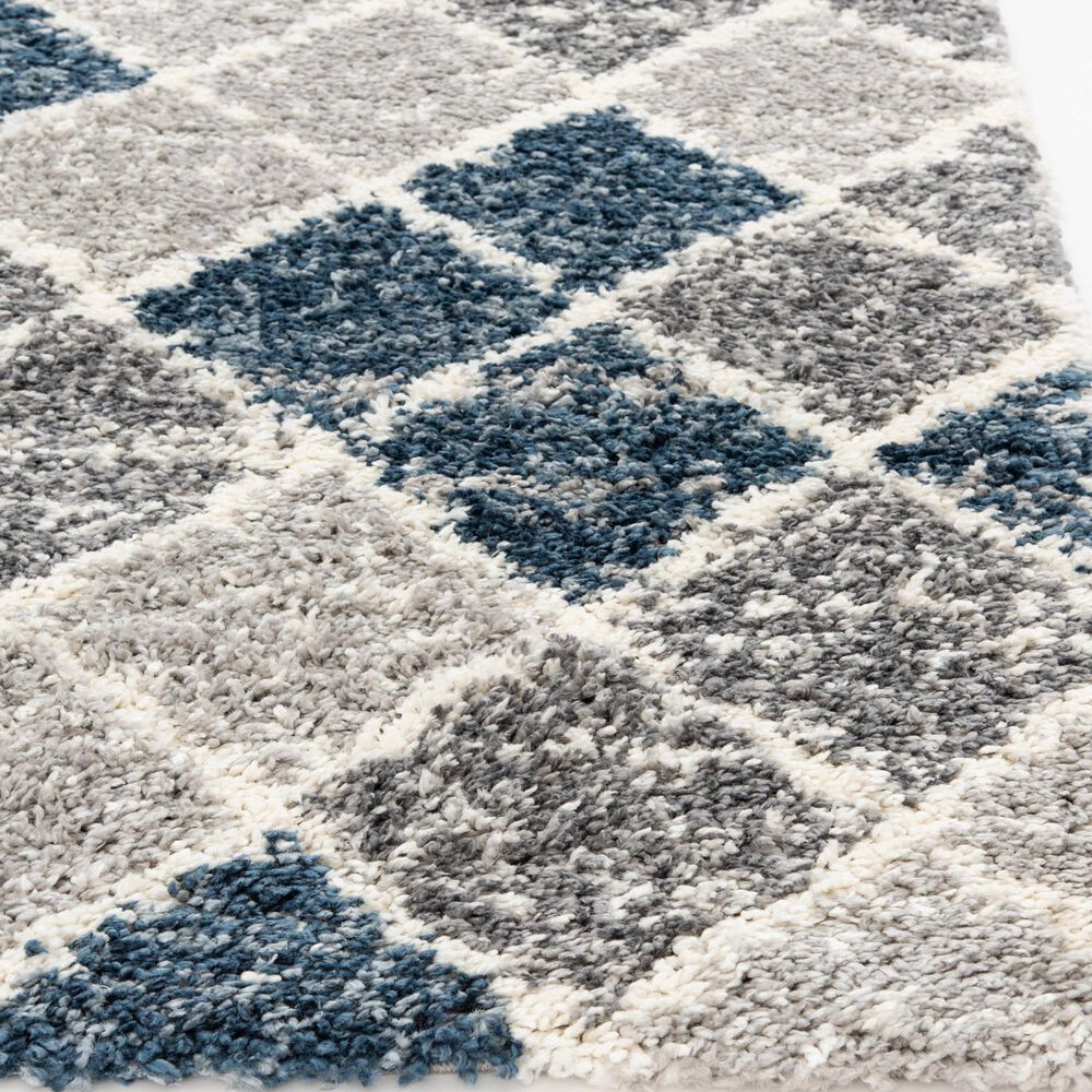 Central Oriental Castle Jax 5&#39; x 7&#39;3&quot; Blue and Multicolor Area Rug, , large