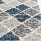 Central Oriental Castle Jax 5" x 7"3" Blue and Multicolor Area Rug, , large