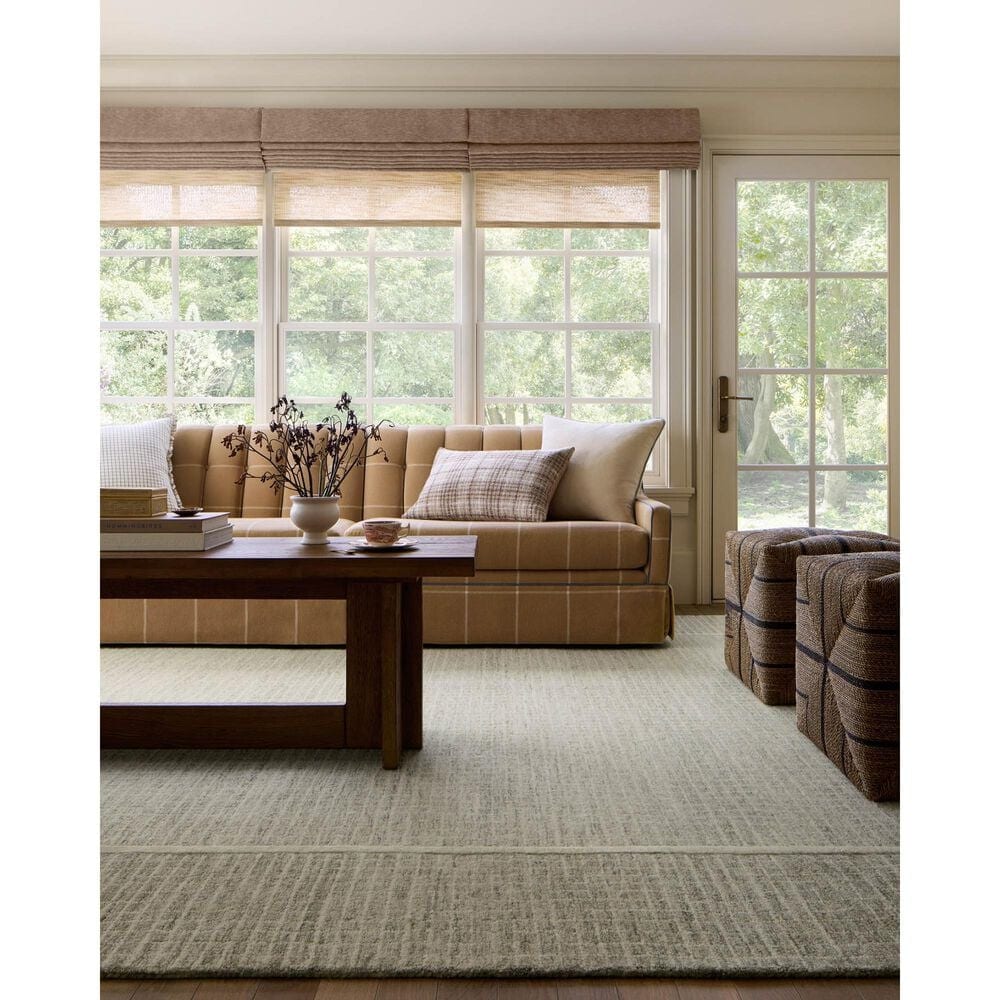 Chris Loves Julia x Loloi Briggs 5&#39; x 7&#39;6&quot; Sage and Ivory Area Rug, , large