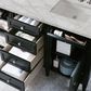 James Martin Vanities Brittany 60" Double Bathroom Vanity in Black Onyx with 3 cm Eternal Jasmine Pearl Silestone Top, Rectangular Sinks and FreePower Wireless Charger, , large