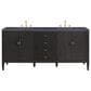 James Martin Vanities Myrrin 72" Double Vanity in Carbon Oak with 3 cm Charcoal Soapstone Quartz Top, , large