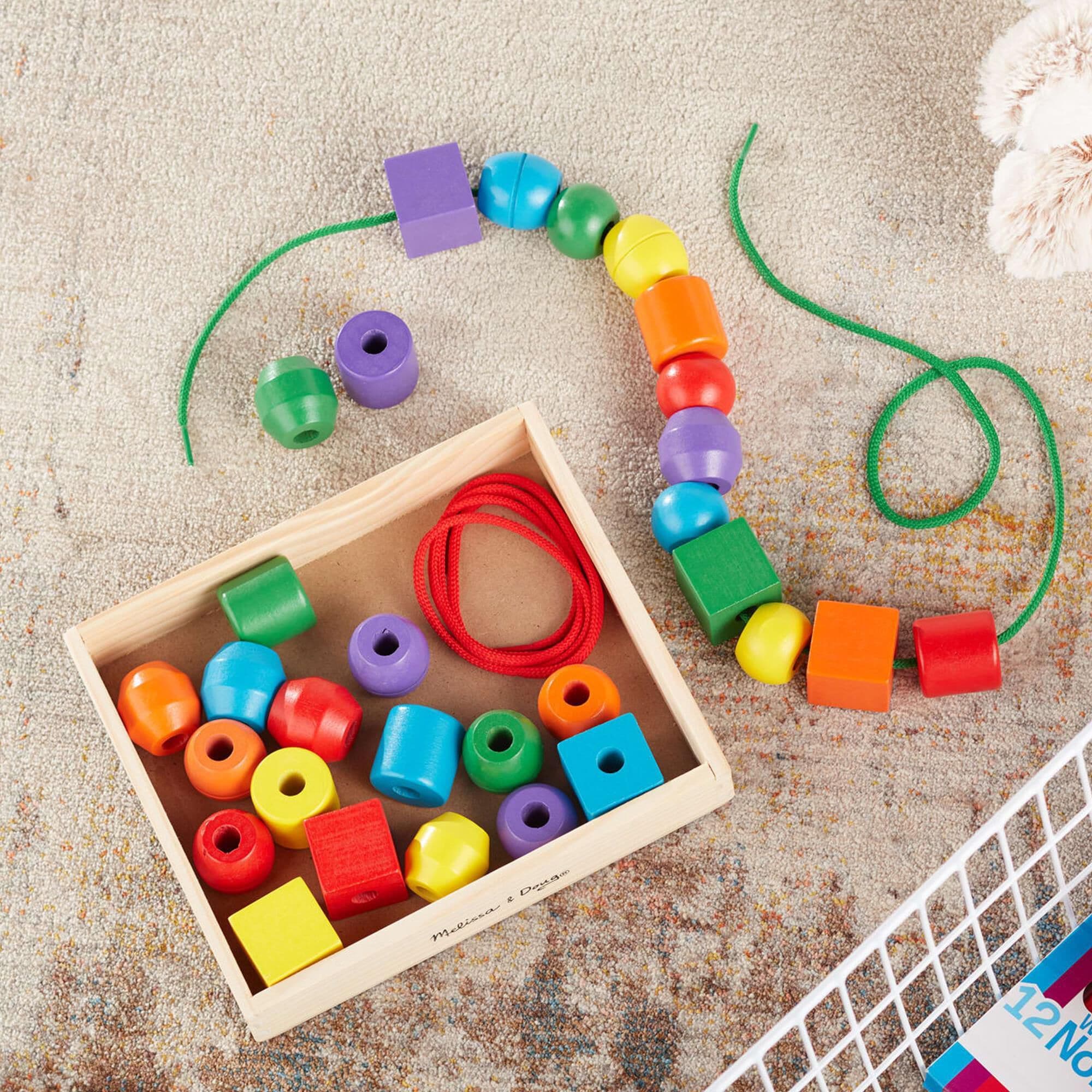 Melissa Doug Primary Lacing Beads NFM