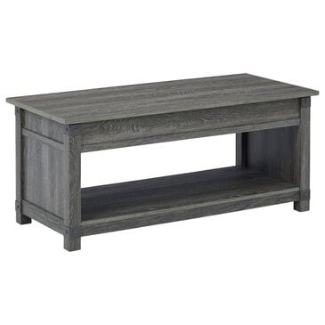 Ashley Freedan Lift-Top Coffee Table in Grayish Brown, , large