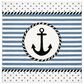 Safavieh Carousel 5"3" Square Ivory and Navy Kids  Area Rug, , large