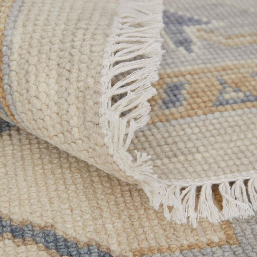 Feizy Karina 2&#39; x 3&#39; Ivory, Blue and Tan Area Rug, , large