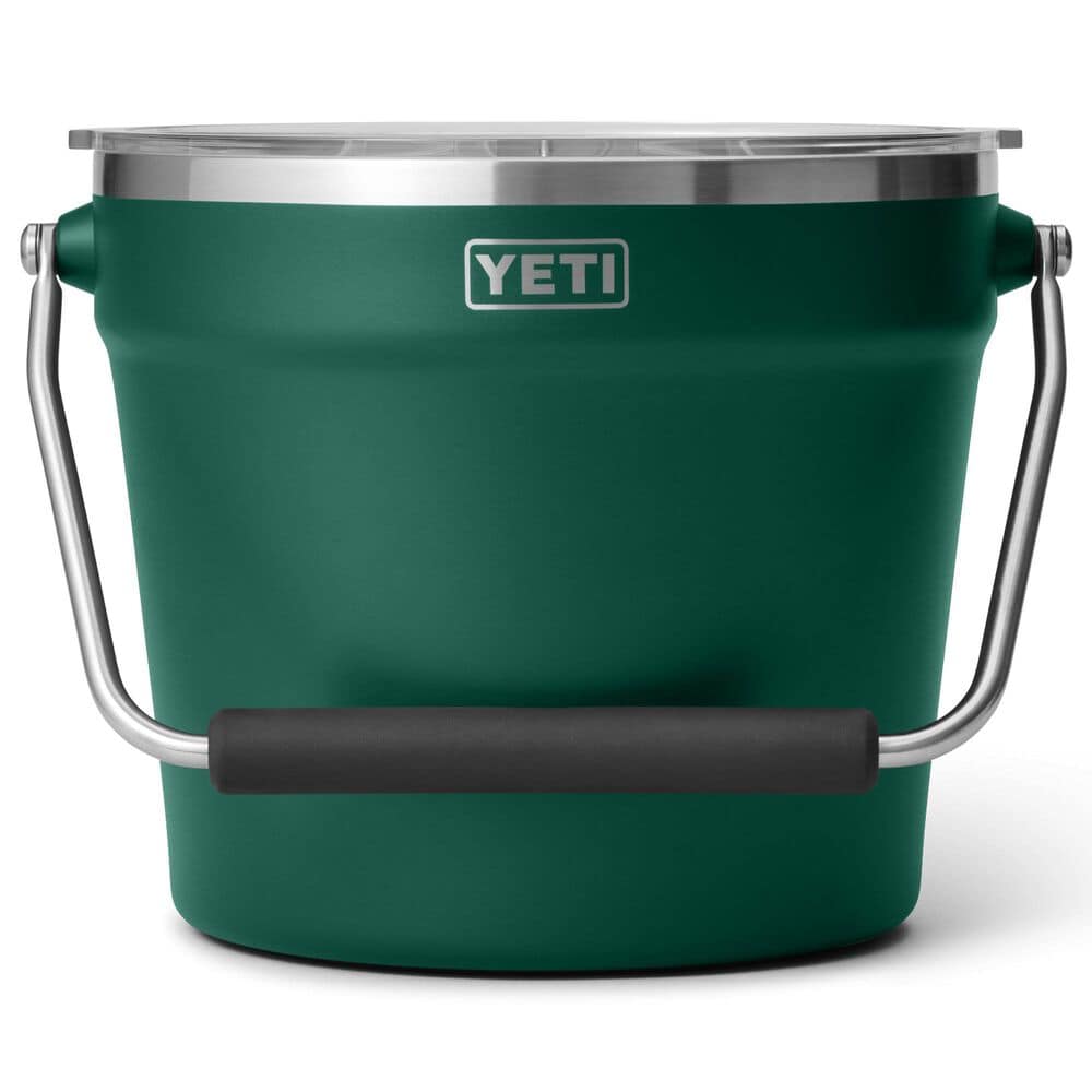 YETI Rambler Beverage Bucket with Lid in Black Forest Green, , large