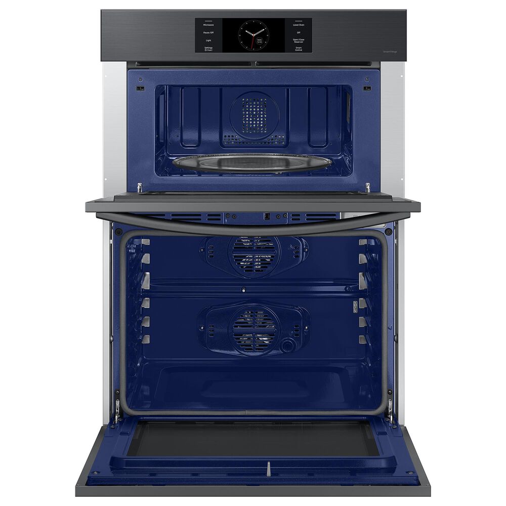 Samsung Bespoke 30&quot; Microwave Combination Wall Oven with Flex Duo in Matte Black Steel, , large