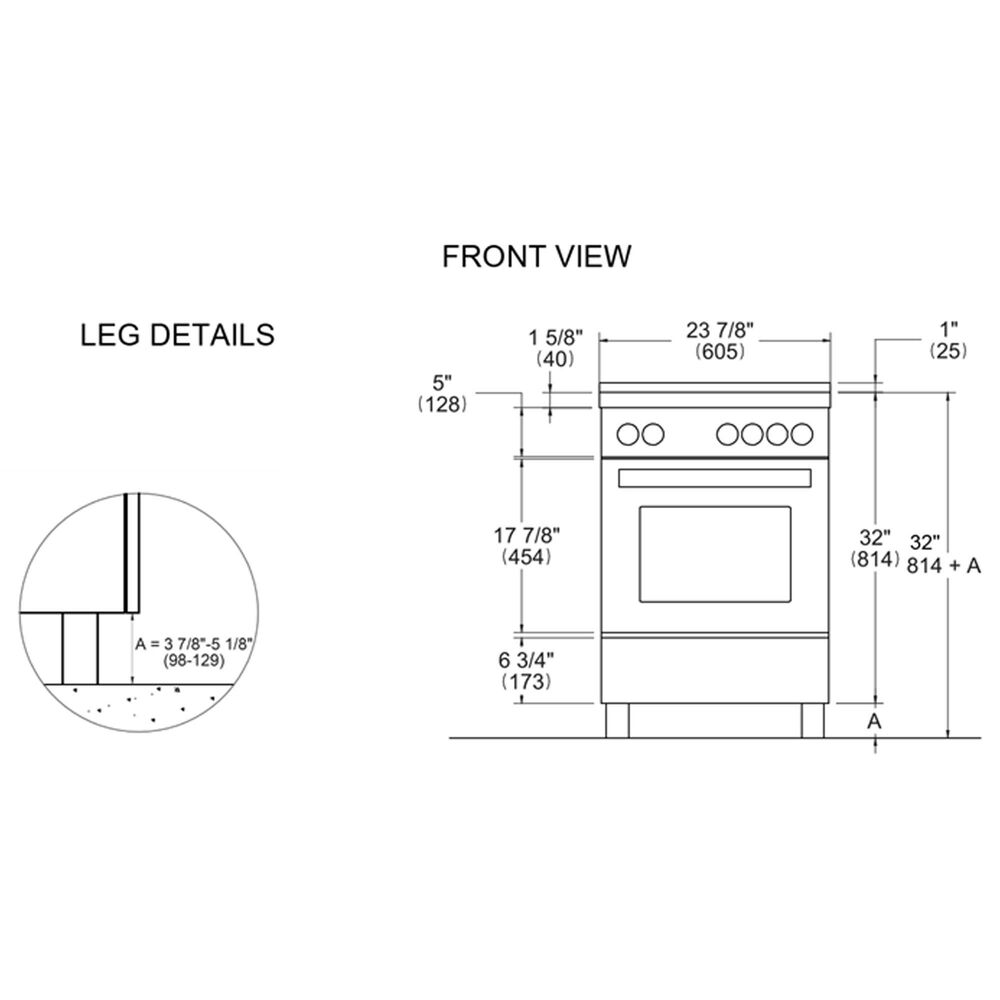 Bertazzoni Master 2.5 Cu. Ft. Freestanding Gas Range in Bianco Matt, , large