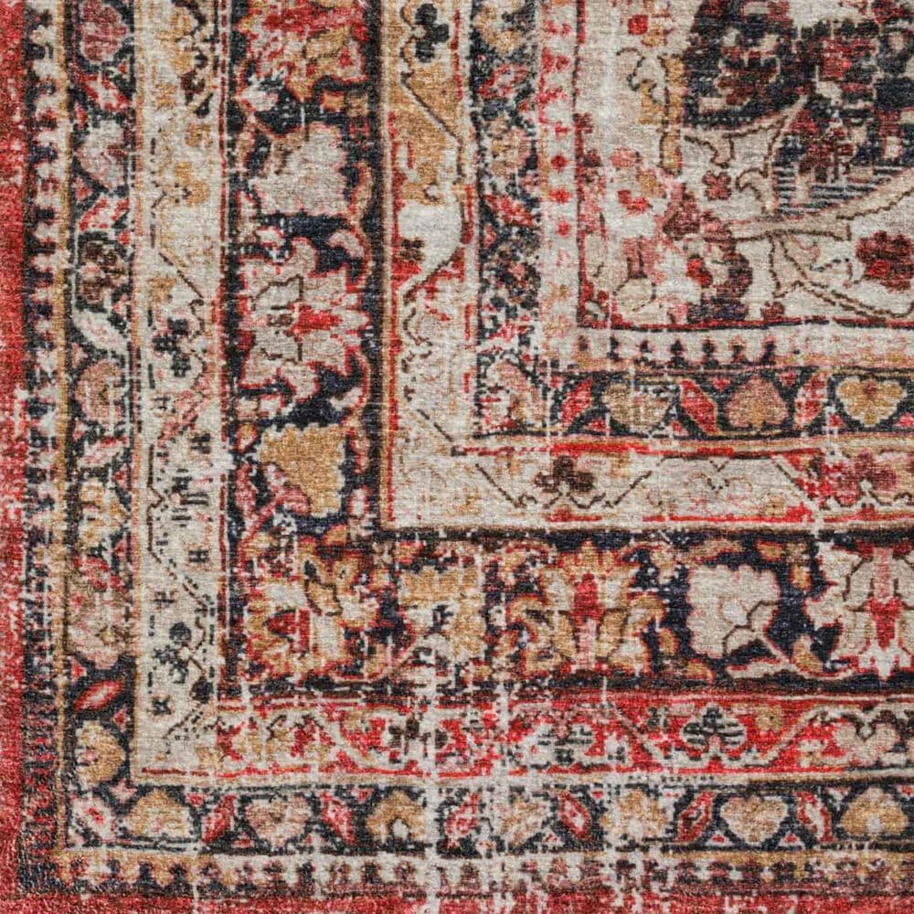 Dalyn Rug Company Jericho 2&#39;6&quot; x 10&#39; Garnet Indoor/Outdoor Runner, , large