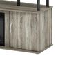 HOMLUX 47" TV Stand with Electric Fireplace and 2 Doors in French Oak Grey and Black, , large
