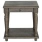 Mayberry Hill Kings Court Chairside Table with USB in Grey, , large