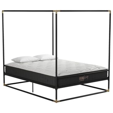 Dorel Asia Celeste Queen Metal Bed in Black, , large