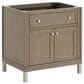 James Martin Vanities Chicago 36" Single Bathroom Vanity Cabinet in Walnut Whisper, , large