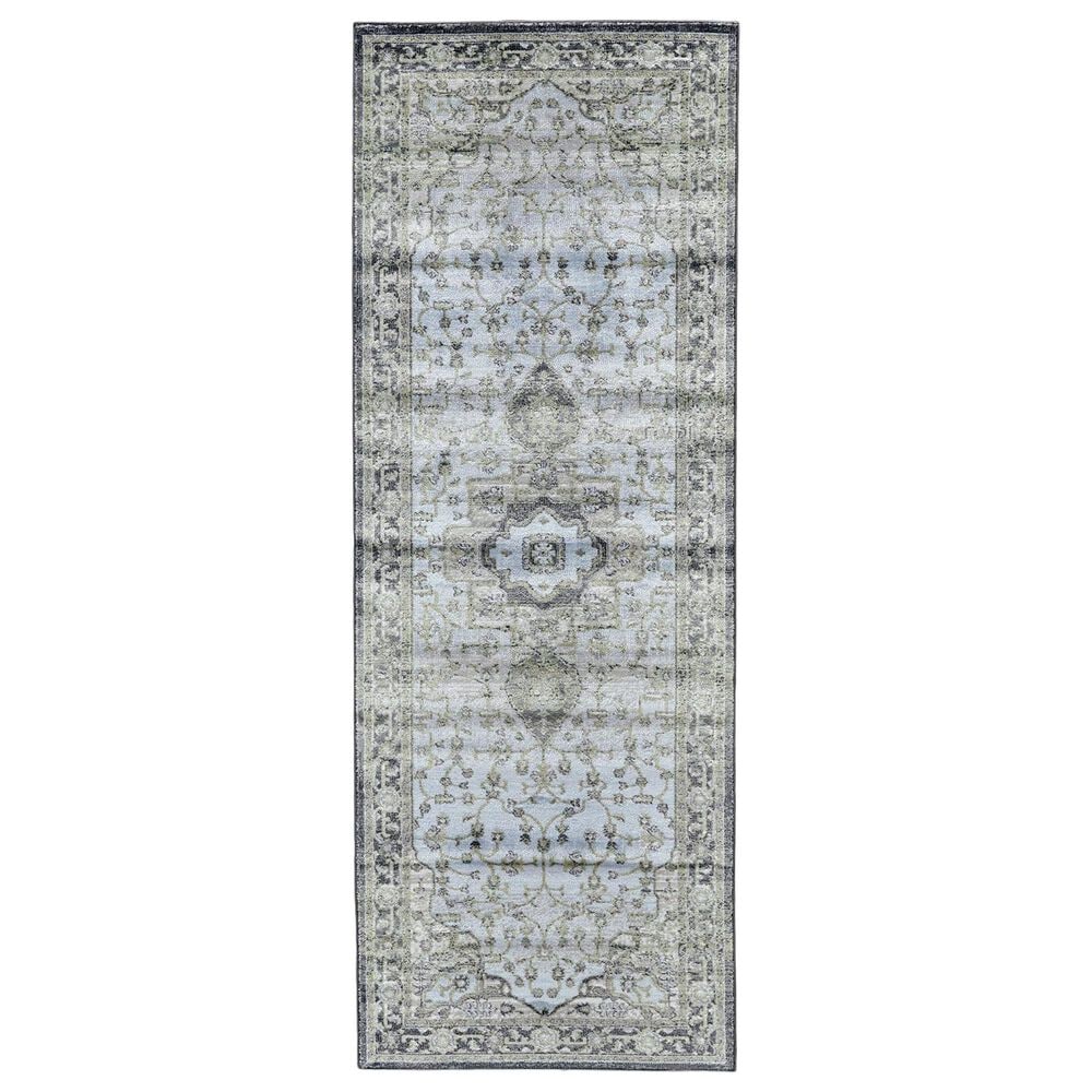 Feizy Rugs Katari 3377F 2'10" x 7'10" Taupe/Castle Runner, , large