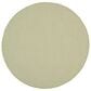 Nourison Courtyard Ivory and Green 6" Round Indoor/Outdoor Area Rug, , large
