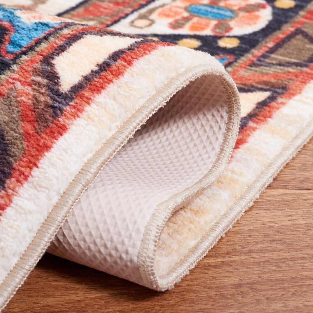 Safavieh Riviera 6&#39;7&quot; Square Blue and Beige Area Rug, , large