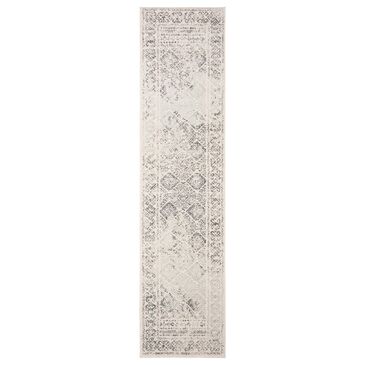 Safavieh Tulum TUL264A 2" x 11" Ivory and Grey Runner, , large