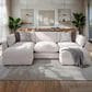 Moore Furniture Pollock 5-Piece Stationary Symmetrical Sectional in Linwood Linen, , large