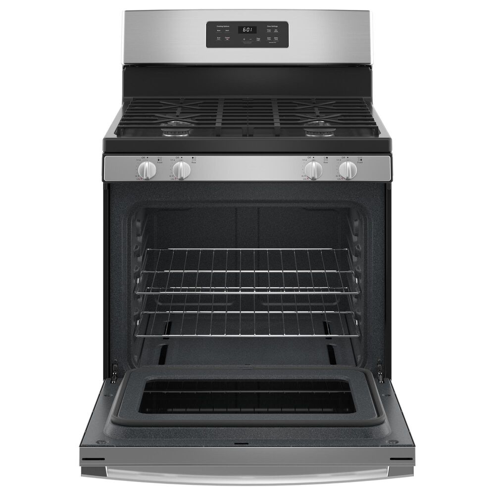 GE Appliances 30&quot; Freestanding Gas Range with Electronic Touch Controls in Stainless Steel, , large